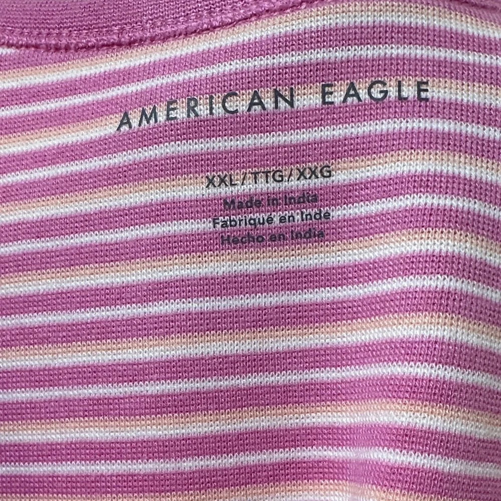 American Eagle Pink and Yellow Striped Dress - Picture 2 of 5